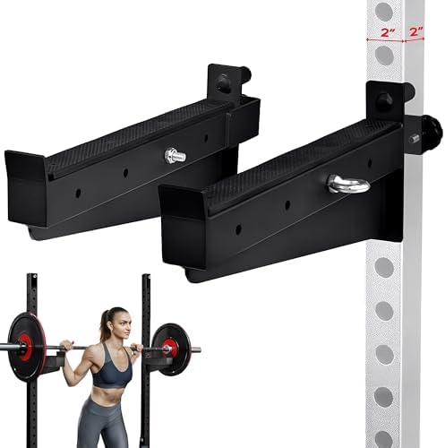 Yes4All Heavy Duty Barbell Holders J-Hooks & Attachments for 2x2 & 3x3 Power Racks – Ideal for Home Gympaginate - Image 24
