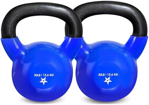 Yes4All 5-100 LB Kettlebells for Home Gym Exercises Fitness Full Body Workout Equipment