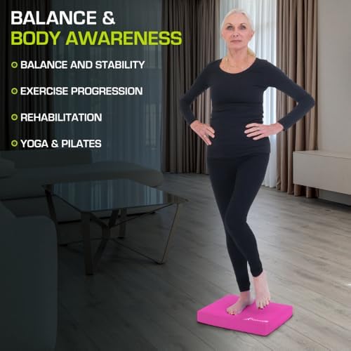 ProsourceFit Exercise Balance Pad - Large Cushioned Non-Slip Foam Mat & Knee Pad for Fitness Yoga Stability Training Phy - Image 11