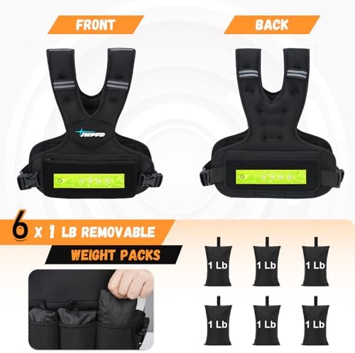 Adjustable Weighted Vest for Women and Men, 6-15 Lbs Rucking Vest with LED Light Strips
Adjustable Weighted Vest for W - Image 16