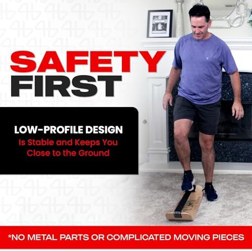 Adult Standing Desk Balance Board Exercise Equipment for Yoga and strength training | Slackboard Balancing Trainer for