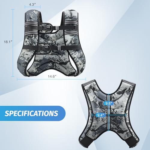 ZELUS 6lb Weight Vest for Workout and Strength Training | ZELUS ReflectiveWeight Vest for Running and Fitness | ZELUS 1