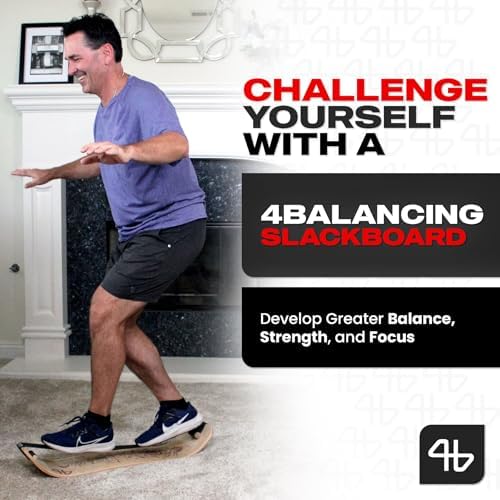 Adult Standing Desk Balance Board Exercise Equipment for Yoga and strength training | Slackboard Balancing Trainer for