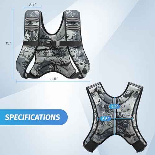 ZELUS 6lb Weight Vest for Workout and Strength Training | ZELUS ReflectiveWeight Vest for Running and Fitness | ZELUS 1