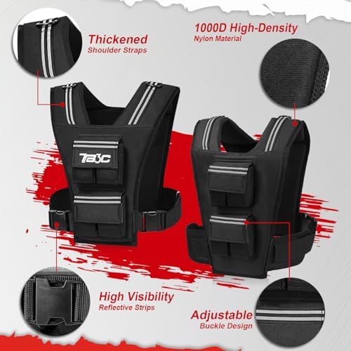 Weighted Vest Men and Women 19lbs/ 30lbs/ 40lbs for Strength Training Weighted Vest Women Workout Vest 19lbs/ 30lbs/ 40