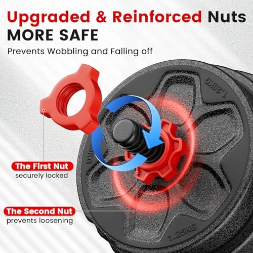 Adjustable Dumbbell Set for Home Gym, 20/33/45/70/90lbs, Multiple Uses for Men and Women
Adjustable Dumbbells Set, 20/33 - Image 4