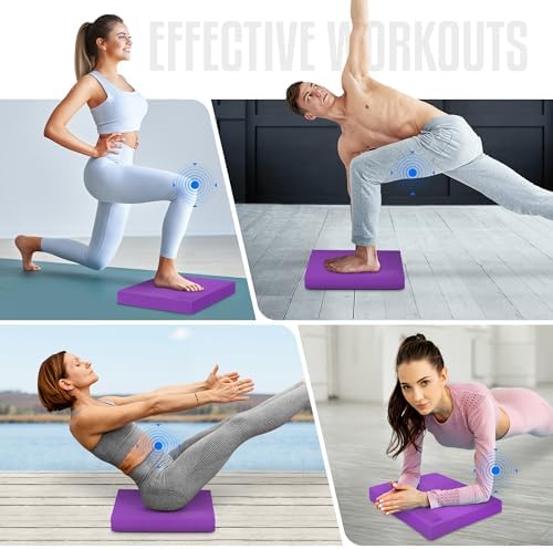 Upgraded Size Yes4All Non-Slip Foam Balance Pad for Exercise and Physical Therapy | Yes4All Nonslip Foam Pad for Yoga a