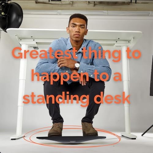 FluidStance Adult Standing Desk Balance Board for Anti-Fatigue Exercise - USA Made 360 Degree Wobble Board to Increase F