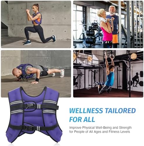 ZELUS 6lb Weight Vest for Workout and Strength Training | ZELUS ReflectiveWeight Vest for Running and Fitness | ZELUS 1