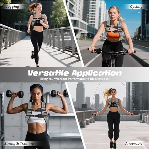Weighted Vest Women 6lb/8lb/12lb/16lb/20lb/25lb/30lb for Walking Strength Training Running Fitness Weighted Vest Women f