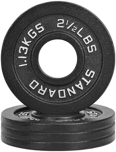 Fitvids 2-Inch Olympic Cast Iron Weight Plate for Strength Training & Weightlifting: Multiple Sizes, Strong & Durable Fi - Image 51