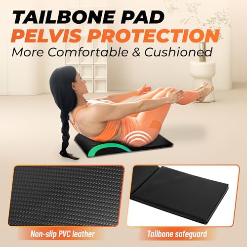 Yes4All Foldable Ab Workout Equipment for Home Gym Core Training | Yes4All Sit Up Mat for Floor Exercises Back Stretchi