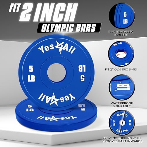 Yes4All Fractional Weight Plates Set for Dumbbell and Olympic Barbell Weightlifting Yes4All Fractional Weight Plates