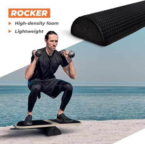 Yes4All Balance Board Sports Trainer for Core Strength and Balance Improvement | Yes4All Surf Trainer Board with Adjust