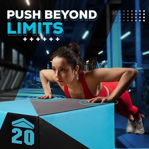 Yes4All 3 in 1 Foam Plyometric Jump Box - Fitness Workout for Training & Conditioning