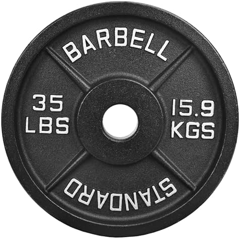 Fitvids 2-Inch Olympic Cast Iron Weight Plate for Strength Training & Weightlifting: Multiple Sizes, Strong & Durable Fi - Image 22