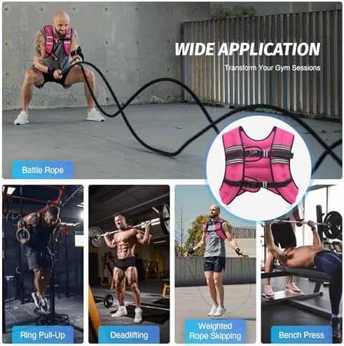 ZELUS 6lb Weight Vest for Workout and Strength Training | ZELUS ReflectiveWeight Vest for Running and Fitness | ZELUS 1