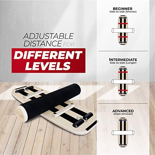 Yes4All Balance Board Sports Trainer for Core Strength and Balance Improvement | Yes4All Surf Trainer Board with Adjust