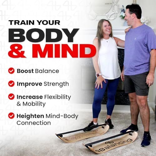 Adult Standing Desk Balance Board Exercise Equipment for Yoga and strength training | Slackboard Balancing Trainer for