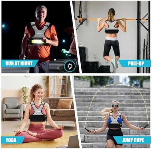 Adjustable Weighted Vest for Women and Men, 6-15 Lbs Rucking Vest with LED Light Strips
Adjustable Weighted Vest for W - Image 22