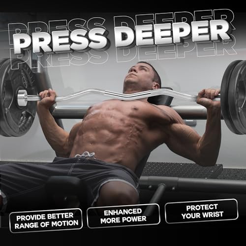 Yes4All Standard Straight Barbell 60" - Gym Workout, Suitable for Men & Women, Perfect for Home & Gym Use, Heavy Duty Co