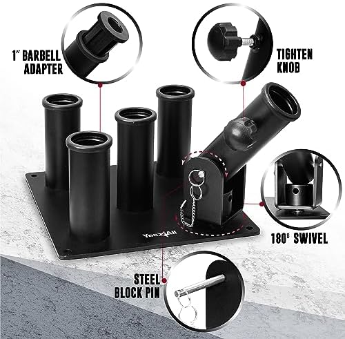 Yes4All Vertical Storage Rack for Home Gym and Fitness Lovers | Yes4All Barbell & Dumbbell Organizer with Vertical Stor