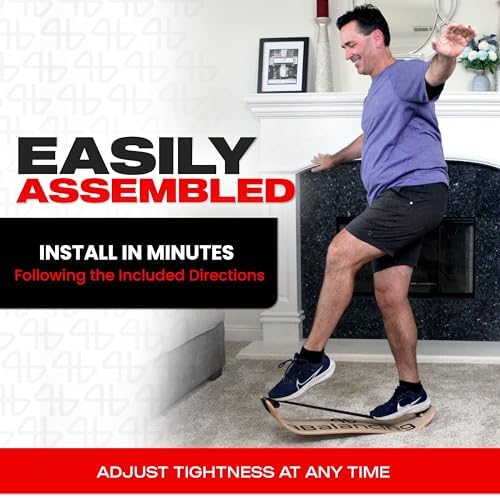 Adult Standing Desk Balance Board Exercise Equipment for Yoga and strength training | Slackboard Balancing Trainer for