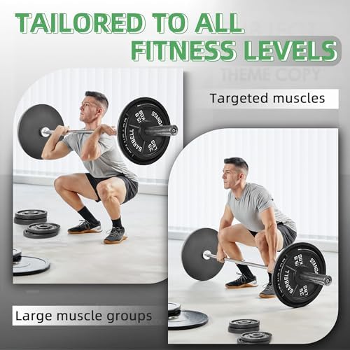 Fitvids 2-Inch Olympic Cast Iron Weight Plate for Strength Training & Weightlifting: Multiple Sizes, Strong & Durable Fi - Image 11