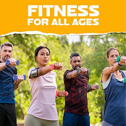 Yes4All Neoprene Coated Dumbbell Hand Weights for Home Workout - Multiple Weight Options with 15 Colors, Anti-Roll, Ant