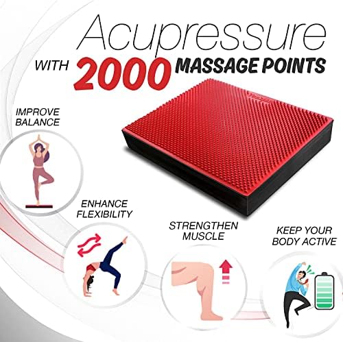 Upgraded Size Yes4All Non-Slip Foam Balance Pad for Exercise and Physical Therapy | Yes4All Nonslip Foam Pad for Yoga a