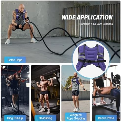 ZELUS 6lb Weight Vest for Workout and Strength Training | ZELUS ReflectiveWeight Vest for Running and Fitness | ZELUS 1