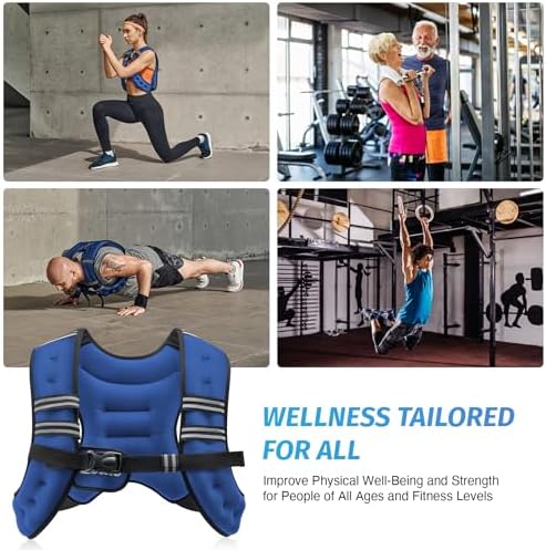 ZELUS 6lb Weight Vest for Workout and Strength Training | ZELUS ReflectiveWeight Vest for Running and Fitness | ZELUS 1