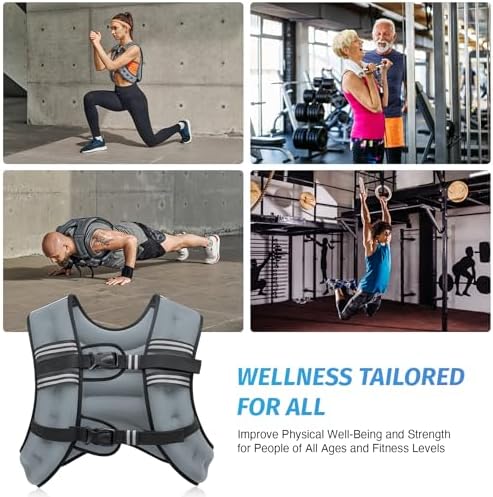 ZELUS 6lb Weight Vest for Workout and Strength Training | ZELUS ReflectiveWeight Vest for Running and Fitness | ZELUS 1