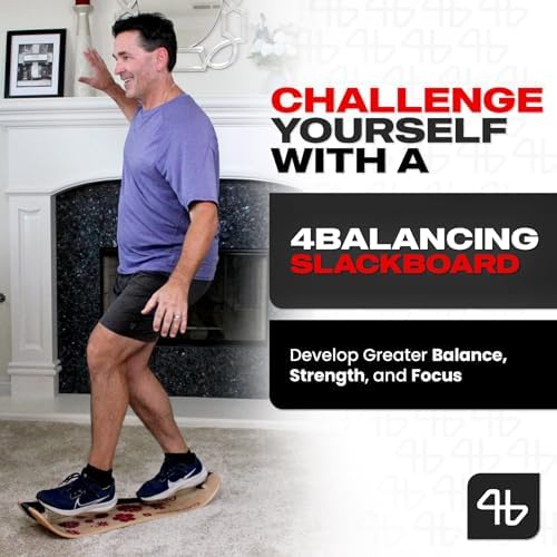 Adult Standing Desk Balance Board Exercise Equipment for Yoga and strength training | Slackboard Balancing Trainer for