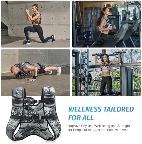 ZELUS 6lb Weight Vest for Workout and Strength Training | ZELUS ReflectiveWeight Vest for Running and Fitness | ZELUS 1