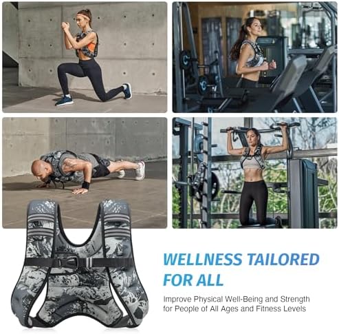 ZELUS 6lb Weight Vest for Workout and Strength Training | ZELUS ReflectiveWeight Vest for Running and Fitness | ZELUS 1