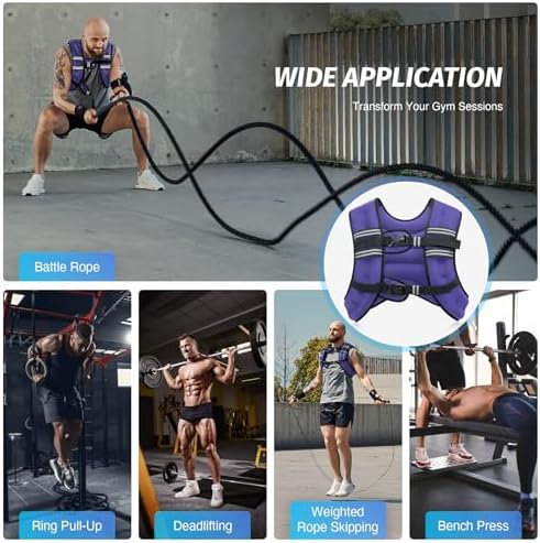 ZELUS 6lb Weight Vest for Workout and Strength Training | ZELUS ReflectiveWeight Vest for Running and Fitness | ZELUS 1