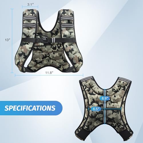 ZELUS 6lb Weight Vest for Workout and Strength Training | ZELUS ReflectiveWeight Vest for Running and Fitness | ZELUS 1