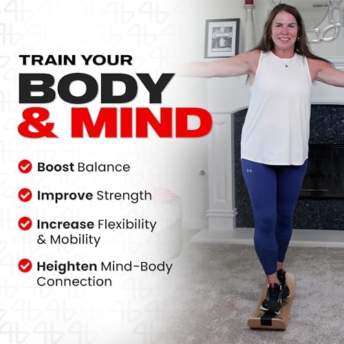 Adult Standing Desk Balance Board Exercise Equipment for Yoga and strength training | Slackboard Balancing Trainer for