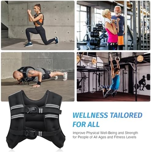 ZELUS 6lb Weight Vest for Workout and Strength Training | ZELUS ReflectiveWeight Vest for Running and Fitness | ZELUS 1