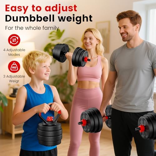Adjustable Dumbbell Set for Home Gym, 20/33/45/70/90lbs, Multiple Uses for Men and Women
Adjustable Dumbbells Set, 20/33 - Image 8