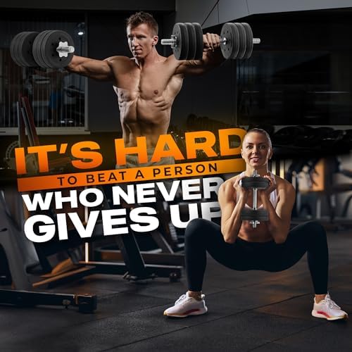 Yes4All Chrome/Rubber Grip Dumbbell Handles 14/16/18/24 Inch, Fit 1"/1.15" Plates, Weight Bar Connector Yes4All Thread