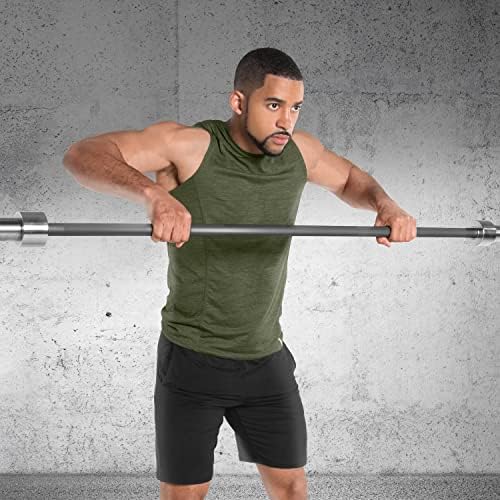 CAP Barbell | Olympic Barbell | Fitness Enthusiasts | Gym & Home Workouts | Durable Construction | 7FT Length | 20mm Dia