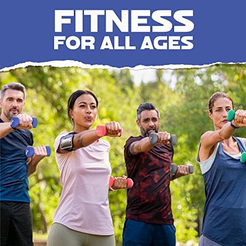 Yes4All Neoprene Coated Dumbbell Hand Weights for Home Workout - Multiple Weight Options with 15 Colors, Anti-Roll, Ant