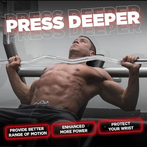 Yes4All Standard Straight Barbell 60" - Gym Workout, Suitable for Men & Women, Perfect for Home & Gym Use, Heavy Duty Co