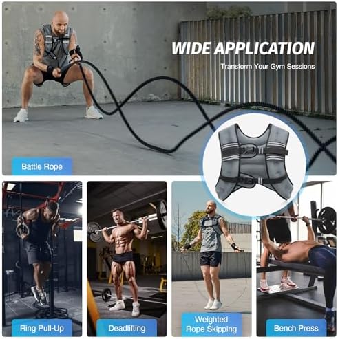 ZELUS 6lb Weight Vest for Workout and Strength Training | ZELUS ReflectiveWeight Vest for Running and Fitness | ZELUS 1