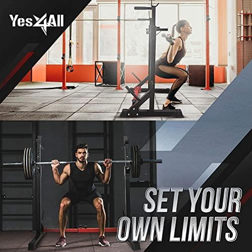 Yes4All Home Gym Squat Rack - Multi-Function Weightlifting Station for Dips and Bench Presses Up to 600lbs | Yes4All Ad