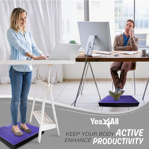 Upgraded Size Yes4All Non-Slip Foam Balance Pad for Exercise and Physical Therapy | Yes4All Nonslip Foam Pad for Yoga a