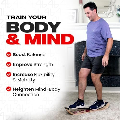 Adult Standing Desk Balance Board Exercise Equipment for Yoga and strength training | Slackboard Balancing Trainer for