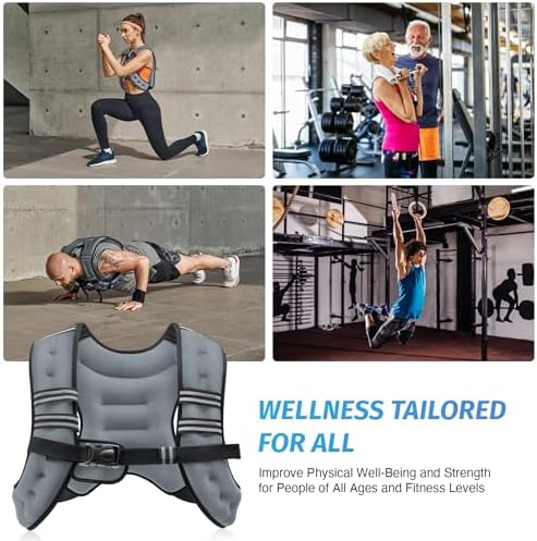 ZELUS 6lb Weight Vest for Workout and Strength Training | ZELUS ReflectiveWeight Vest for Running and Fitness | ZELUS 1